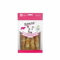 Dokas Hunde Snack Hühnerbrust Kaurolle | 10x90 G Hundesnack