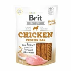 Brit Dog Snack Meaty Jerky Chicken & Insect Protein Bar | 12x 80g