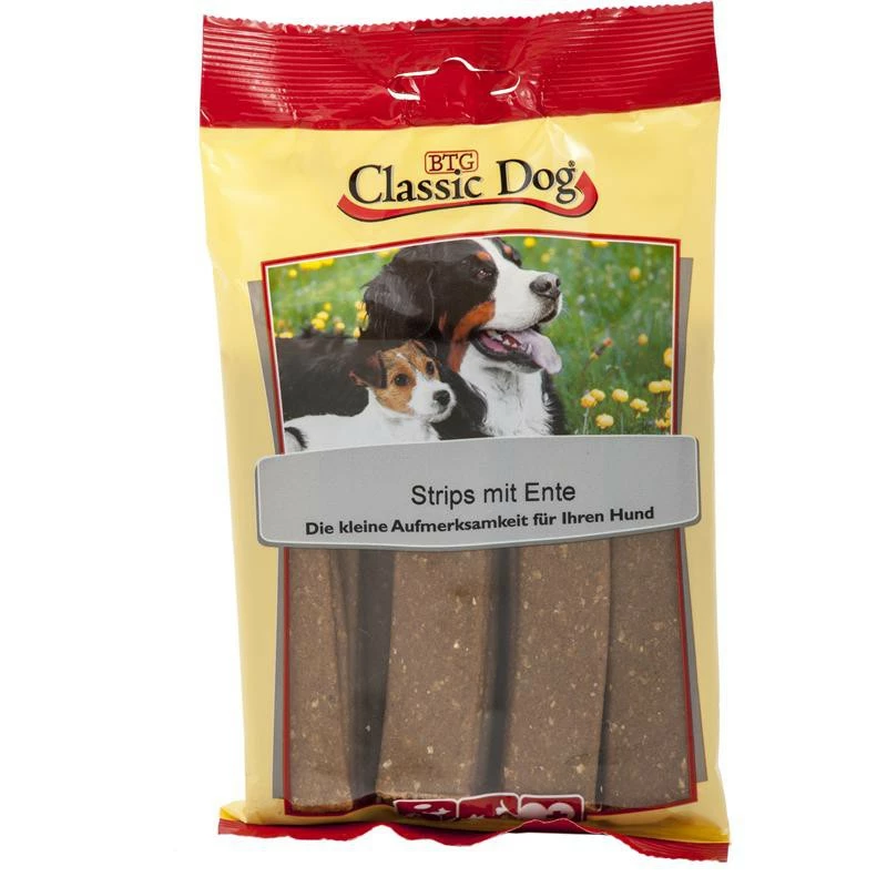 Classic Dog Snack Strips Mit Ente | 14x 20er Hundesnack