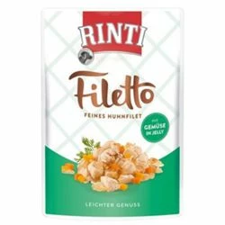 Rinti Filetto Jelly Huhn & Gemüse | 24 X 100g Hundenassfutter