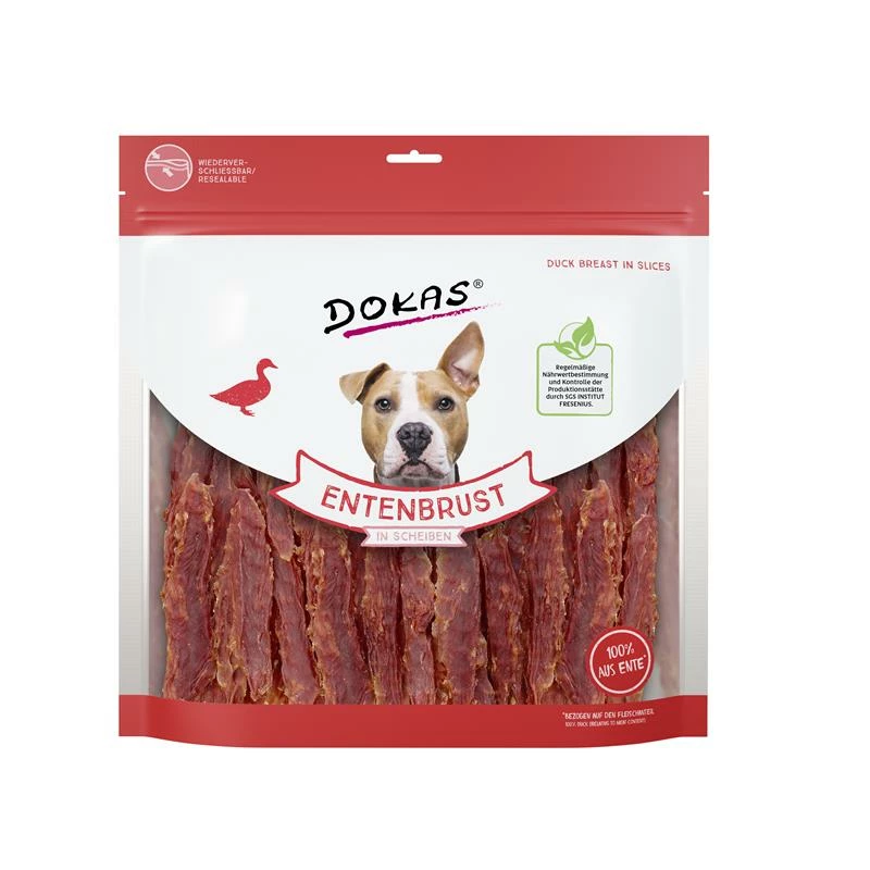 Dokas Entenbrust In Scheiben | 4x 900g Hundesnack