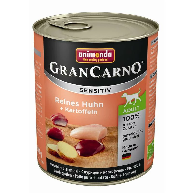 Animonda GranCarno Adult Sensitive Huhn + Kartoffeln | 6x 800g