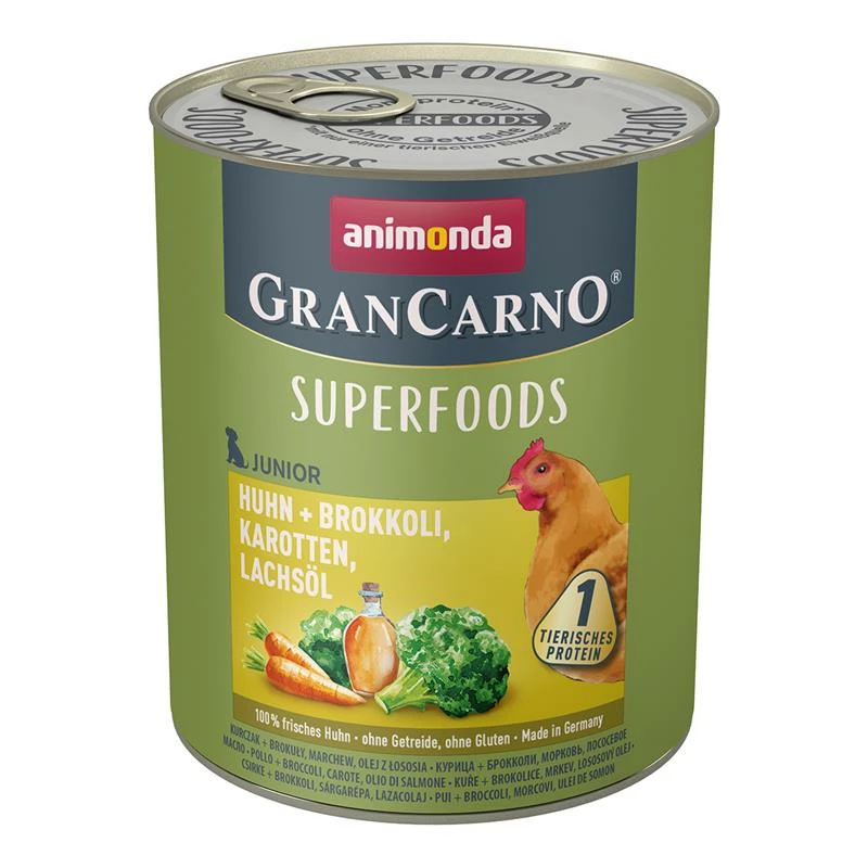 Animonda GranCarno Superfoods Junior Huhn & Brokkoli | 6x 800 G