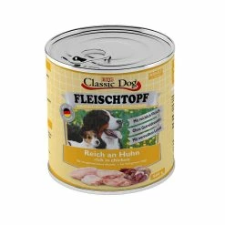 Classic Dog Adult Fleischtopf Pur Reich An Huhn | 6 X 800g Hundefutter