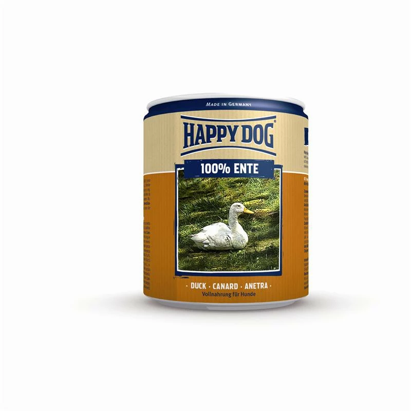 Happy Dog Ente Pur | 6x 400g Hundefutter Nass
