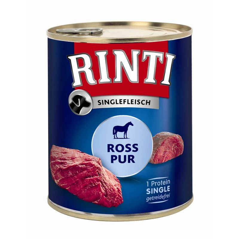 Rinti Singlefleisch Ross Pur | 6x 800g Hundenassfutter