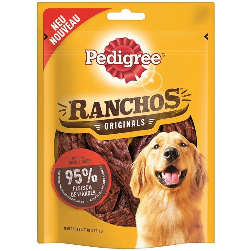 Pedigree Ranchos Mit Rind | 7 X 80g Hundesnack