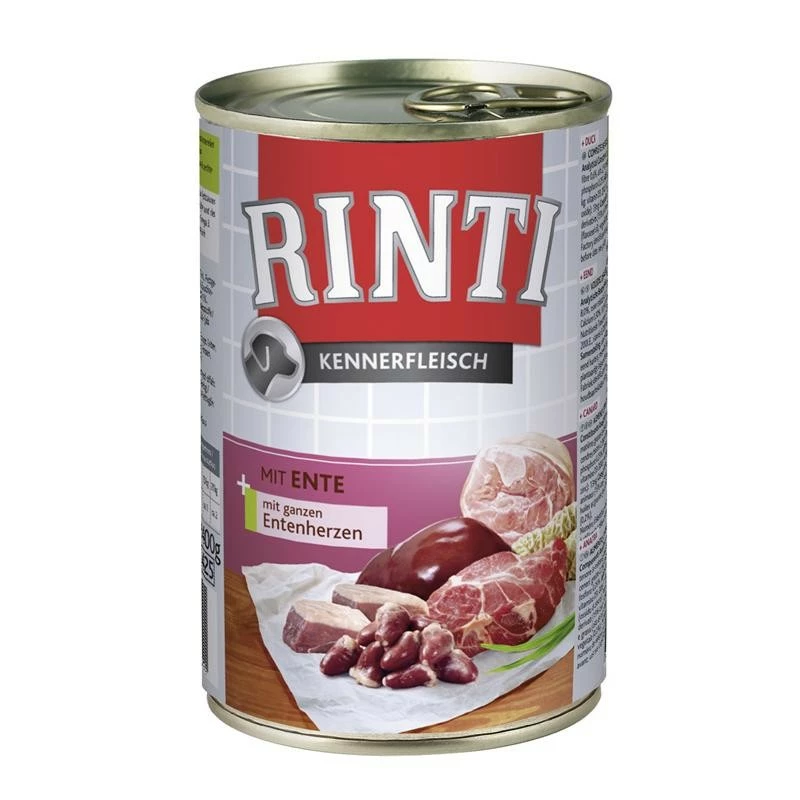 Rinti Kennerfleisch Ente | 24x 400g Hundenassfutter