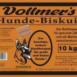 Vollmer´s Vollmers Biskuit | 10kg Hundesnack Zur Gebissstärkung