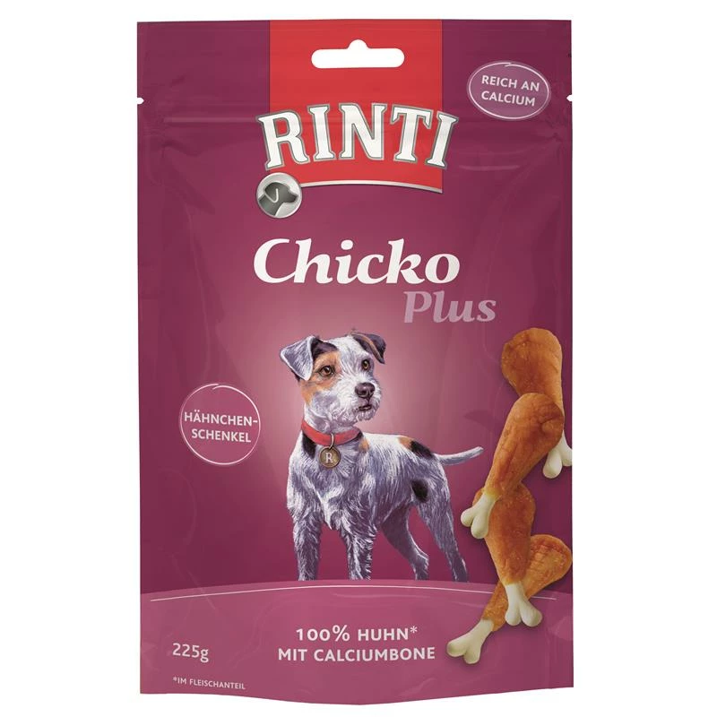 Rinti Chicko Plus Hähnchenschenkel Calciumbone | 9 X 225g Hundesnack
