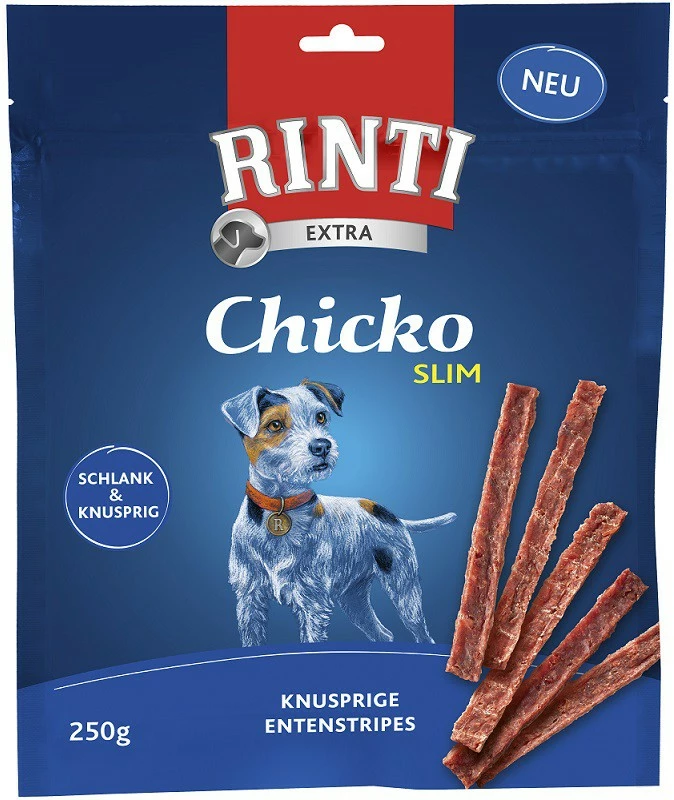 FINNERN Rinti Extra Chicko Slim Ente Vorratspack | 9x 250g Hundesnack