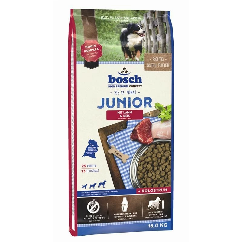 Bosch Junior Lamm & Reis | 15 Kg
