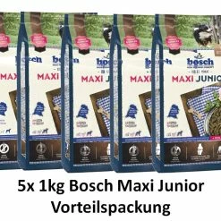 [Paket] Bosch Maxi Junior | 5x 1kg Hundefutter Sparpackung