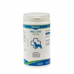 Canina Pharma Fell O.K. Tabletten | 1kg Für Ein Gesundes Hundefell
