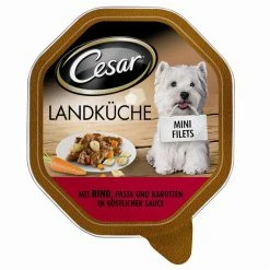 Cesar Landküche Rind, Pasta & Karotten | 14x150g