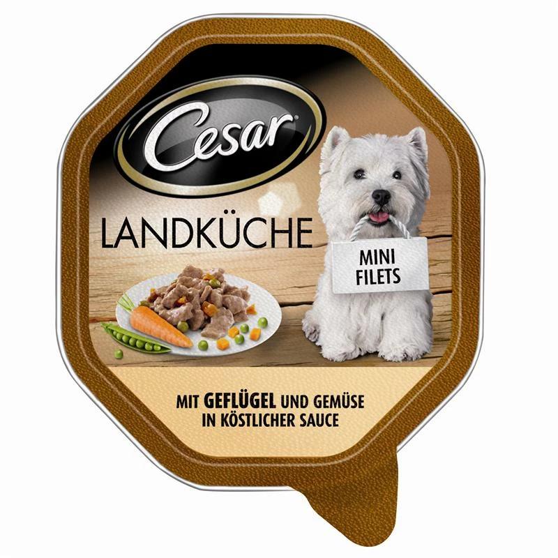 Cesar Mini Geflügel Und Gemüse | 14x150g Hundefutter