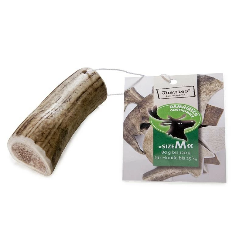 PETS NATURE Chewies Damhirsch-Geweih-Snack | Gr. M Hundesnack