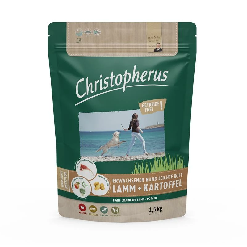 AL-KO-TE Christopherus Getreidefr. Leichte Kost Lamm&Kart. | 1,5kg Hundefutter
