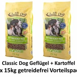 [Paket] Classic Dog Geflügel & Kartoffel | 2x 15kg Hundefutter