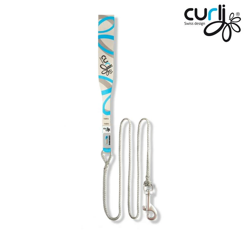 Curli Ultra Strong Pocket Weiß-blau | 110cm Hundeleine