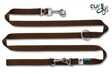Curli Verstellbare Leine Aus Nylon | 200x 2cm Braun Hunde