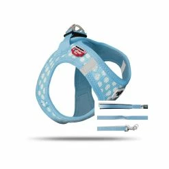 Curli Vest Puppy Set Skyblue-circles | Gr. 2XS Hundegeschirr Welpen