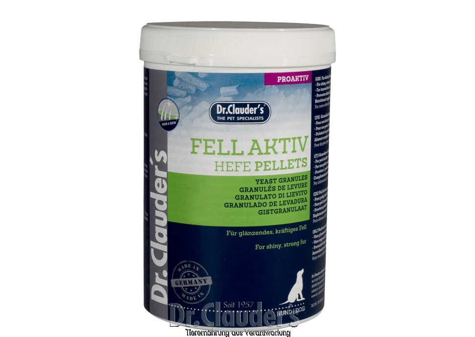 Dr. Clauders Fell Aktiv Hefe Pellets | 600g Ergänzungsfutter Für Hunde