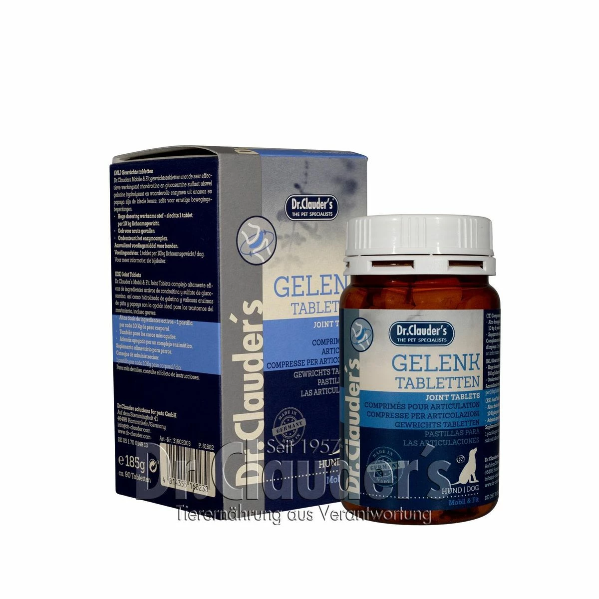 Dr. Clauders Mobil & Fit - Gelenk Tabletten | 185g Hunde