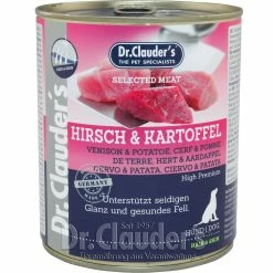 Dr. Clauders Selected Meat Hirsch & Kartoffel | 6x 800g Hundefutter