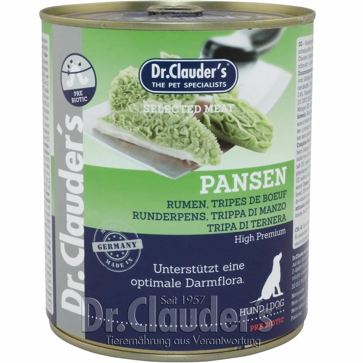 Dr. Clauders Selected Meat Pansen | 6x 800g Hundefutter Nass