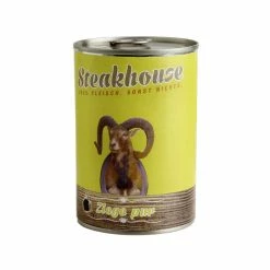 Fleischeslust Steakhouse Ziege Pur | 6x 820g Hundefutter Nass
