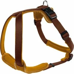 Hunter Geschirr Neopren Braun/Caramel M | 53-65cmx20mm Hundegeschirr