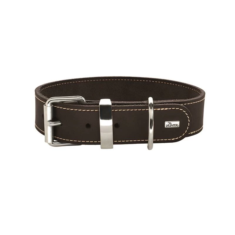 Hunter Aalborg Special Dunkelbraun 50 S-M | 35-43 Cm Hundehalsband