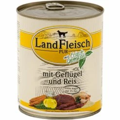 Landfleisch Geflügel & Reis | 6x 800g Nassfutter