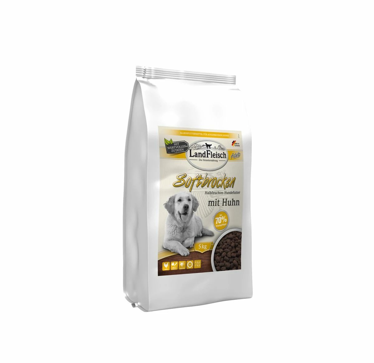 Landfleisch Softbrocken Mit Huhn | 5kg Hundefutter