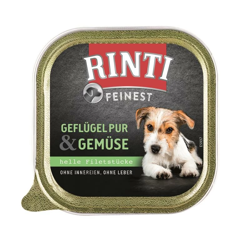 Rinti Feinest Geflügel & Gemüse | 11x 150g Hundefutter