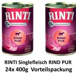 [Paket] Rinti Singlefleisch Rind Pur | 24x 400g Vorteilspack