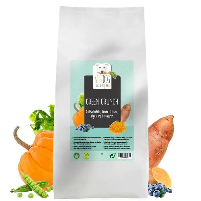 VEGDOG GREEN CRUNCH | 12kg Veganes Hundefutter